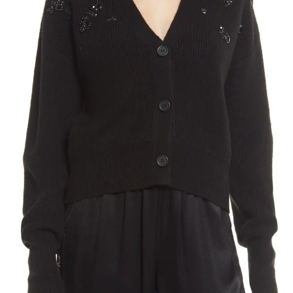 Halogen Women's Embellished Cardigan Sweater Medium MSRP $79
